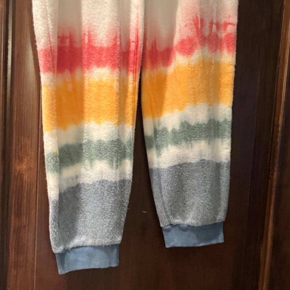 FEAT BlanketBlend “Sunset Lovers” Tie-Dye Joggers & Shorts Set Women’s XL NWT - Picture 4 of 10